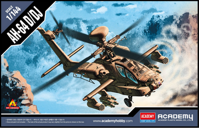 Збірна модель 1:144 вертольота AH-64D AC12625 фото