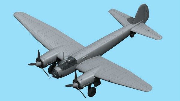 Сборная модель 1:48 бомбардировщика Ju 88A-5 ICM48232 фото