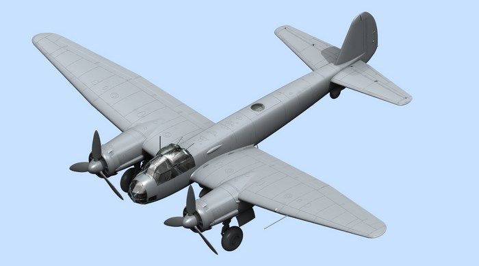 Збірна модель 1:48 бомбардувальника Ju 88A-4 ICM48233 фото