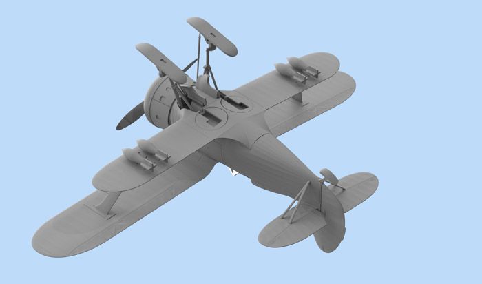 Сборная модель 1:72 истребителя И-153 ICM72075 фото