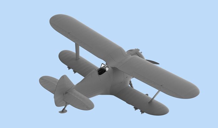 Сборная модель 1:72 истребителя И-153 ICM72075 фото