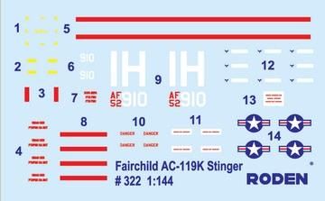 AC-119K 'Stinger' - 1:144 RN322 фото