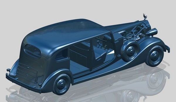 Сборная модель 1:35 автомобиля Packard Twelve (1936 г.) с пассажирами ICM35535 фото