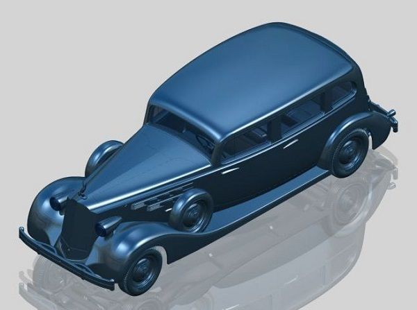 Збірна модель 1:35 автомобіля Packard Twelve (1936 р.) з пасажирами ICM35535 фото