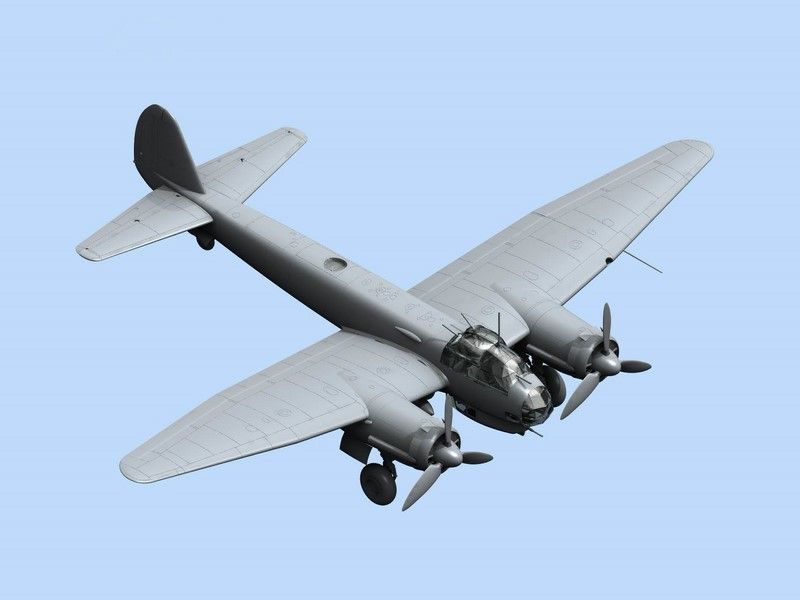 Сборная модель 1:48 бомбардировщика Ju 88A-14 ICM48234 фото