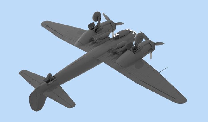 Збірна модель 1:48 бомбардувальника Ju 88A-11 ICM48235 фото
