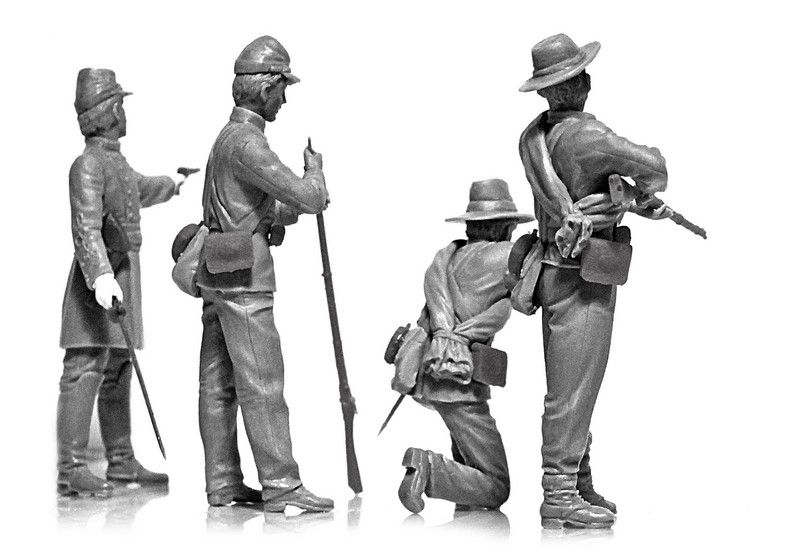Набор 1:35 фигур Пехота Конфедерации ICM35021 фото