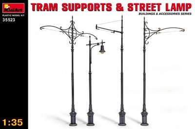 Трамвайные столбы и уличный фонарь - 1:35 MA35523 фото