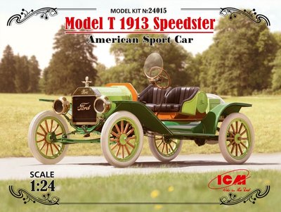 Сборная масштабная модель 1:24 автомобиля Ford Model T 1913 Speedster ICM24015 фото