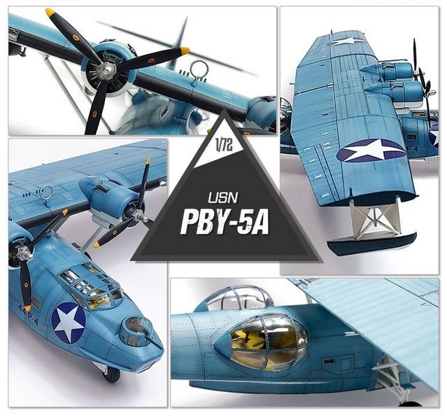 Збірна модель 1:72 літака PBY-5A AC12573 фото