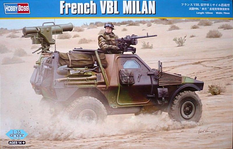 Збірна масштабна модель 1:35 бронеавтомобіля VBL Milan HB83877 фото