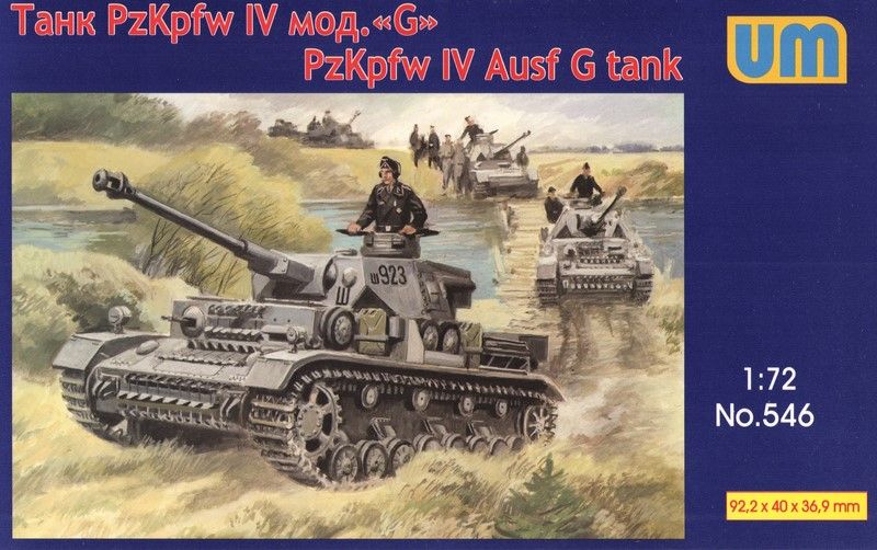 Сборная модель 1:72 танка Pz.Kpfw.IV Ausf. G UM546 фото