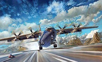 Збірна модель 1:72 літака Ан-12БК 'Аерофлот' Roden, військова авіація після 1945 р. RN048 фото