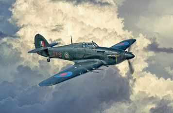 Збірна модель літака Hurricane Mk. IIC 1/48, Italeri 2828, військова авіація до 1945 р. ITL2828 фото