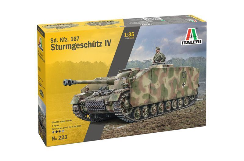 Збірна модель танка Sd.Kfz. 167 Sturmgesch&uuml;tz IV 1/35, Italeri 0223, танки і САУ ITL0223 фото