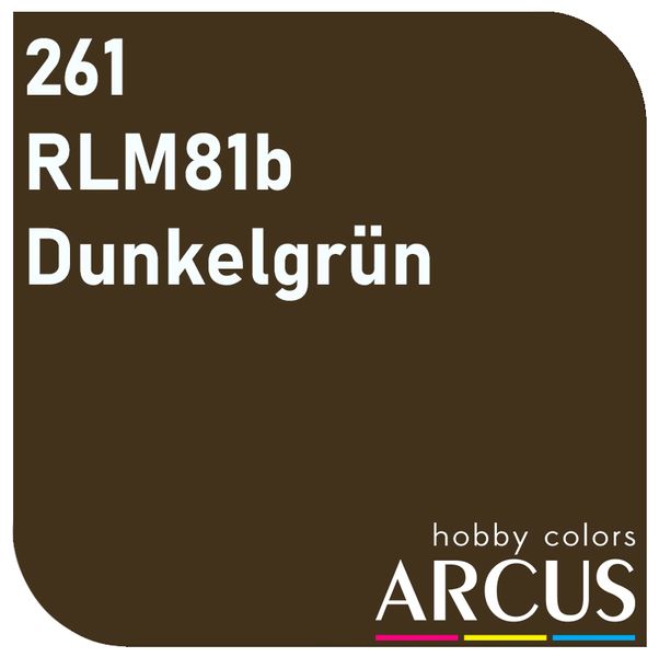 E261 Алкидная эмаль RLM 81b Dunkelgrün ARC-E261 фото