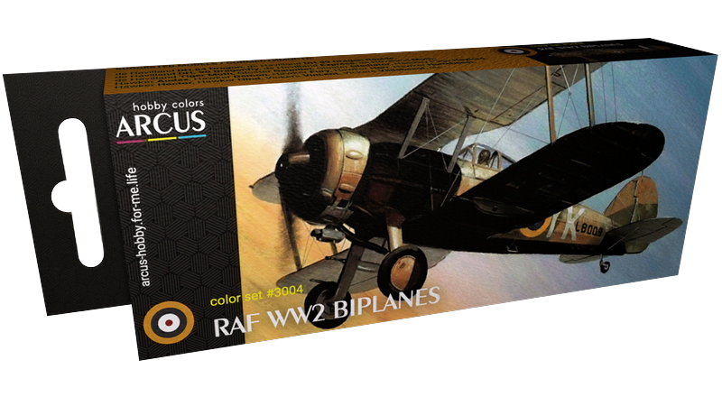 3004 Набор красок 'RAF WW2 Biplanes' ARC-SET03004 фото