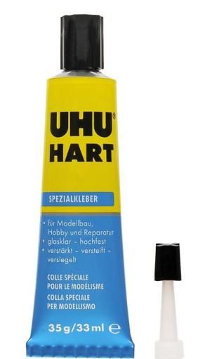 Клей для твердого пластику UHU Hart UHU40936 фото