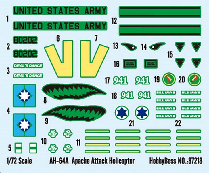 AH-64A Apache - 1:72 HB87218 фото