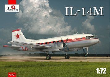 Збірна модель 1:72 літака Іл-14М Amodel, військова авіація після 1945 р. AMO72304 фото