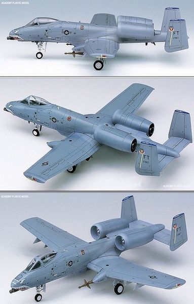 Сборная модель Academy a-10А Thunderbolt - 1:72 пластиковая, геликоптеры и вертолеты AC12402 фото