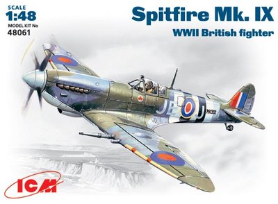 Сборная модель 1:48 истребителя Spitfire Mk.IX ICM48061 фото