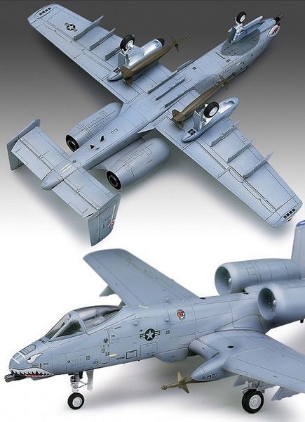 Сборная модель Academy a-10А Thunderbolt - 1:72 пластиковая, геликоптеры и вертолеты AC12402 фото