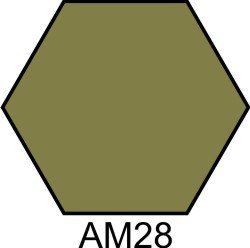 АМ28 Краска акриловая зелено-серая морская матовая HOM-AM28 фото