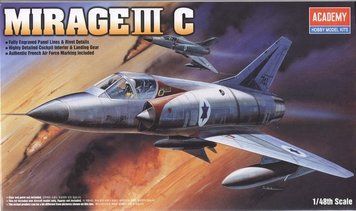 Збірна модель Academy mirage IIIC - 1:48 масштабна з пластику, гелікоптери та вертольоти AC12247 фото