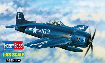 Збірна модель Hobby Boss f8F-2B 'Bearcat' - 1:48 масштабна з пластику, військова авіація до 1945 р. HB80358 фото