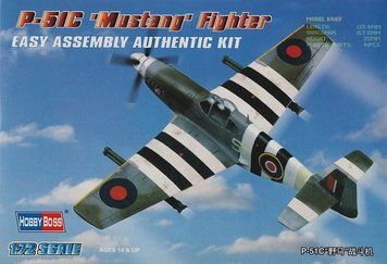Сборная модель Hobby Boss p-51C Mustang - 1:72 пластиковая, военная авиация до 1945 г. HB80243 фото