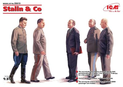 Набір 1:35 фігур Сталін і Ко ICM35613 фото