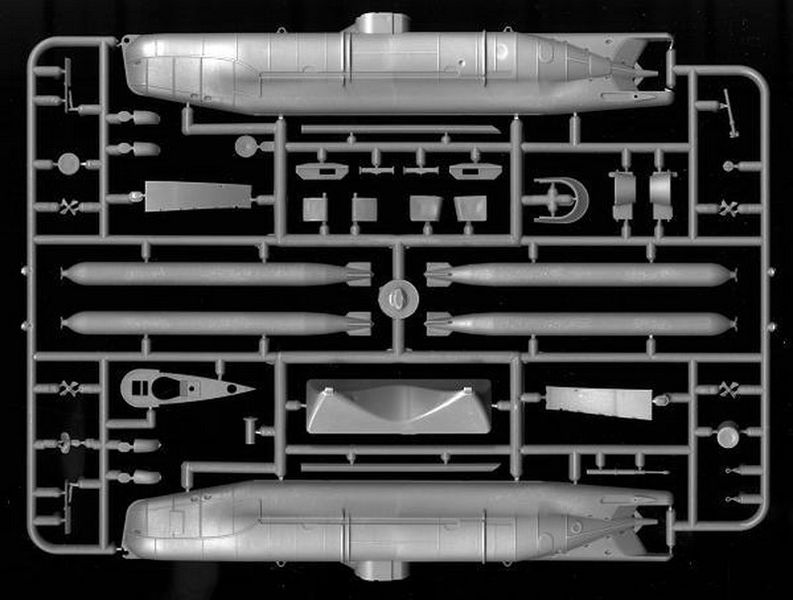 Збірна модель 1:72 німецького підводного човна U-boat Type XXVIIB 'Seehund' (рання) ICMS006 фото