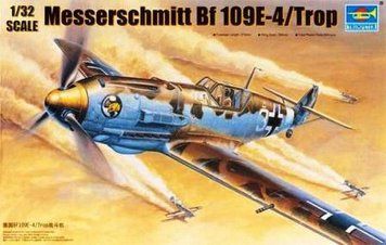 Сборная модель Trumpeter bf 109 E-4/Trop - 1:32 из пластика, военная авиация до 1945 г. TRU02290 фото
