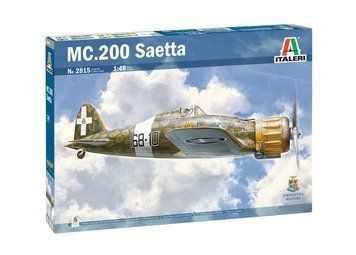 Збірна модель 1:48 винищувача MC.200 Saetta Italeri, військова авіація до 1945 р. ITL2815 фото