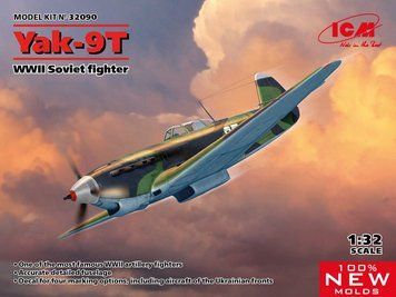 Збірна модель ICM як-9Т - 1:32 масштабна з пластику, військова авіація до 1945 р. ICM32090 фото