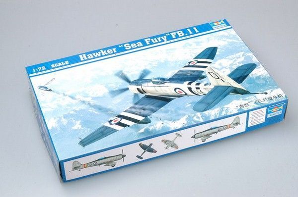 Збірна модель Trumpeter hawker 'Sea Fury' FB.11 - 1:72 масштабна з пластику, гелікоптери та вертольоти TRU01631 фото