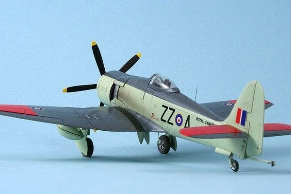 Збірна модель Trumpeter hawker 'Sea Fury' FB.11 - 1:72 масштабна з пластику, гелікоптери та вертольоти TRU01631 фото