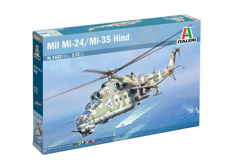 Збірна модель гелікоптера 1:72 Мі-24/Мі-35 Hind, Italeri 1432 ITL1432 фото
