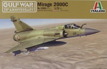 Збірна модель 1:72 винищувача Mirage 2000С Italeri, літаки та гелікоптери ITL1381 фото