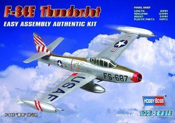 Збірна модель Hobby Boss f-84E 'Thunderjet' - 1:72 масштабна з пластику, гелікоптери та вертольоти HB80246 фото