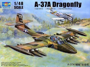 Збірна модель Trumpeter a-37A Dragonfly - 1:48 масштабна з пластику, гелікоптери та вертольоти TRU02888 фото