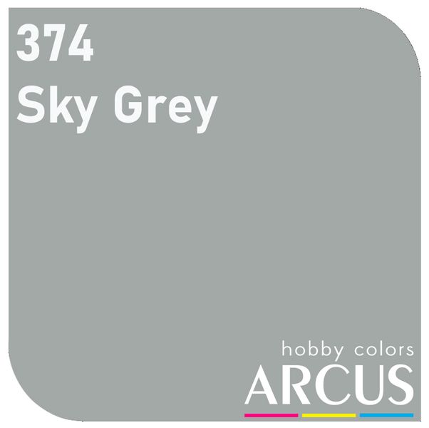 E374 Алкидная эмаль Sky Grey ARC-E374 фото