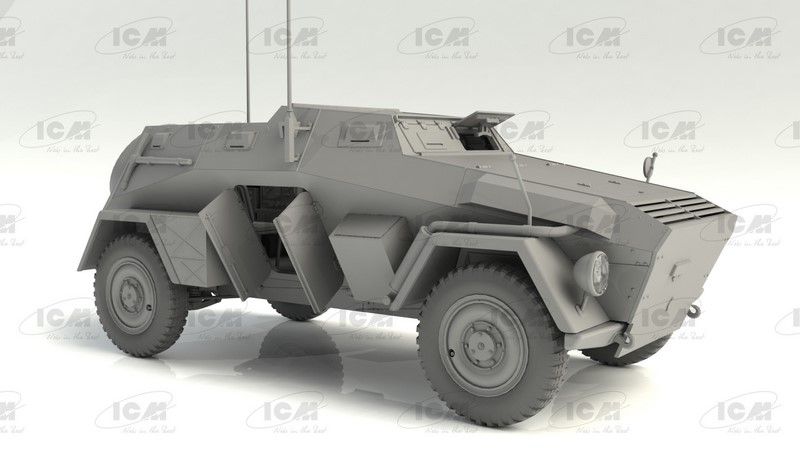 Сборная модель 1:35 бронеавтомобиля Sd.Kfz. 247 Ausf. B ICM35110 фото