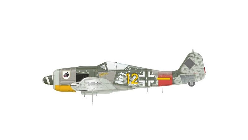 Збірна модель 1:72 винищувача Fw 190A-8/R2 EDU70112 фото