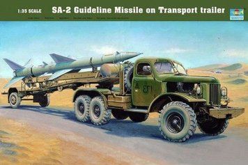 Сборная модель Trumpeter зиЛ-157 и ЗРК С-75 'Двина' - 1:35 масштабная из пластика, военная артиллерия и ЗРК TRU00204 фото