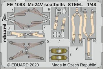 Травление для Ми-24 (ремни) - 1:48 EDUFE1098 фото