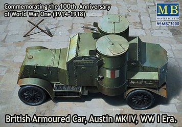 Збірна модель Master Box austin Mk. IV - 1:72 масштабна з пластику, військові бронетранспортери MB72008 фото