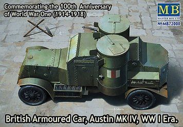 Збірна модель Master Box austin Mk. IV - 1:72 масштабна з пластику, військові бронетранспортери MB72008 фото