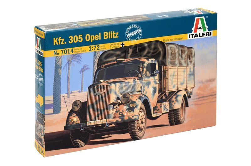 Сборная модель автомобиля Opel Blitz 1/72, Italeri 7014, военные автомобили ITL7014 фото
